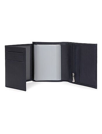 Portefeuille européen 3 volets cuir soft hexagona
