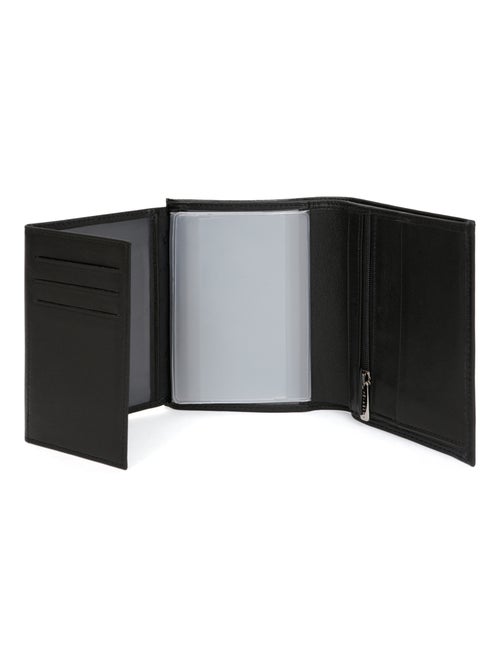 Portefeuille européen  3 volets  cuir soft hexagona - Kiabi