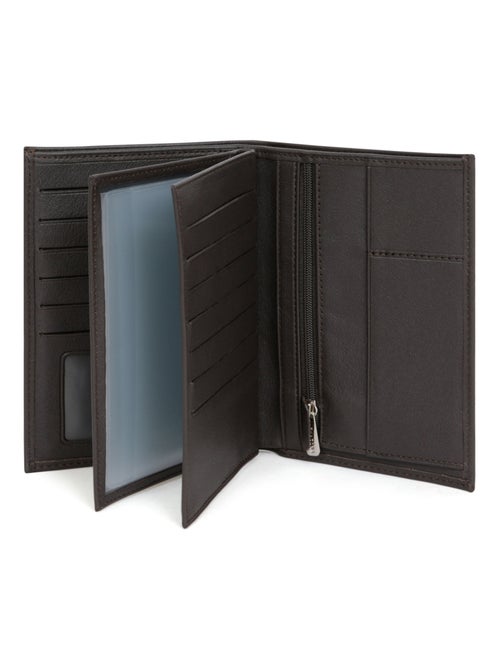 Portefeuille européen  3 volets  Cuir SOFT - Kiabi