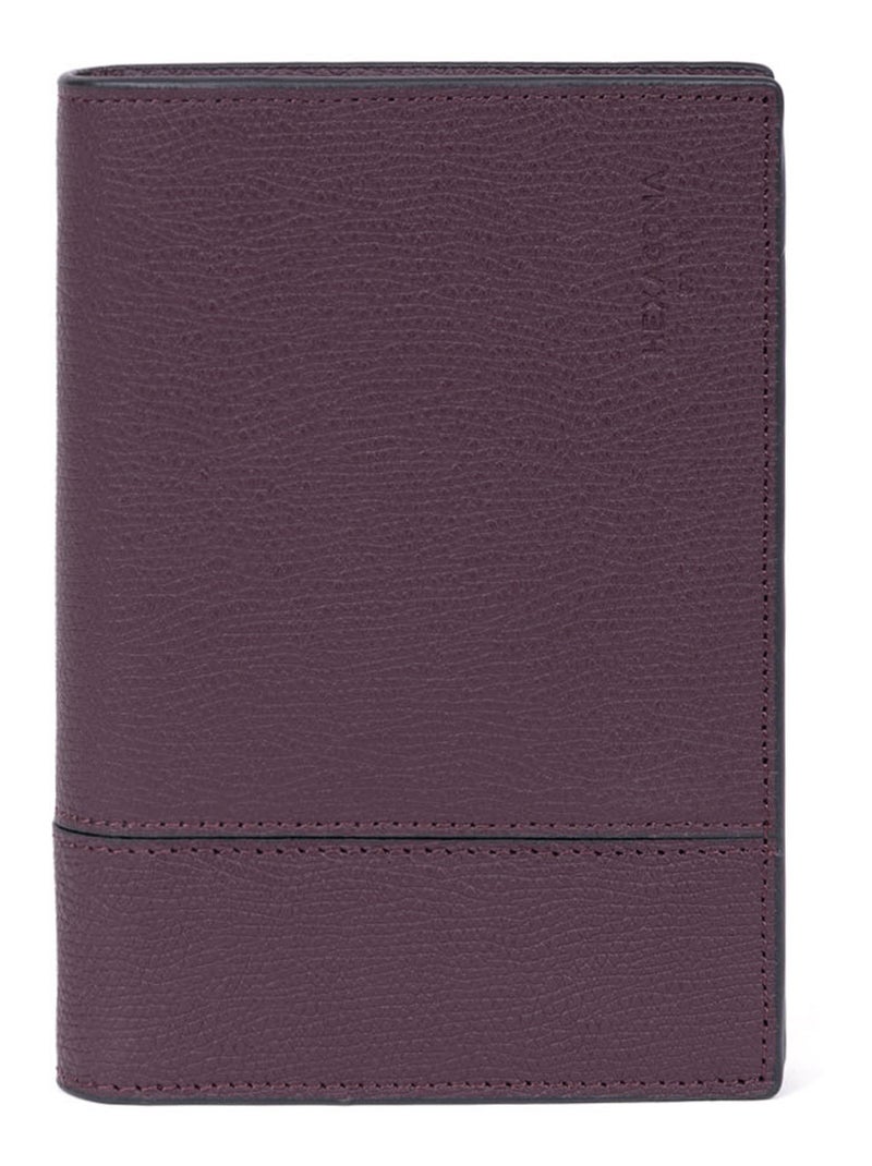 Portefeuille européen  3 volets  Stop RFID  Cuir DANDY Bordeaux - Kiabi