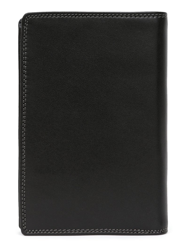 Portefeuille européen  3 volets  Stop RFID  Cuir SENSATION Noir - Kiabi