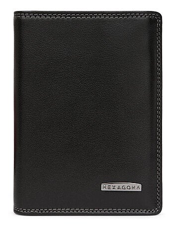 Portefeuille européen 3 volets Stop RFID Cuir SENSATION