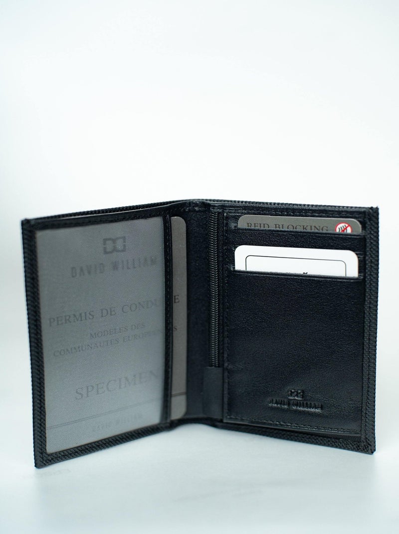 Portefeuille Européen homme Anti-Piratage (RFID) Noir - Kiabi