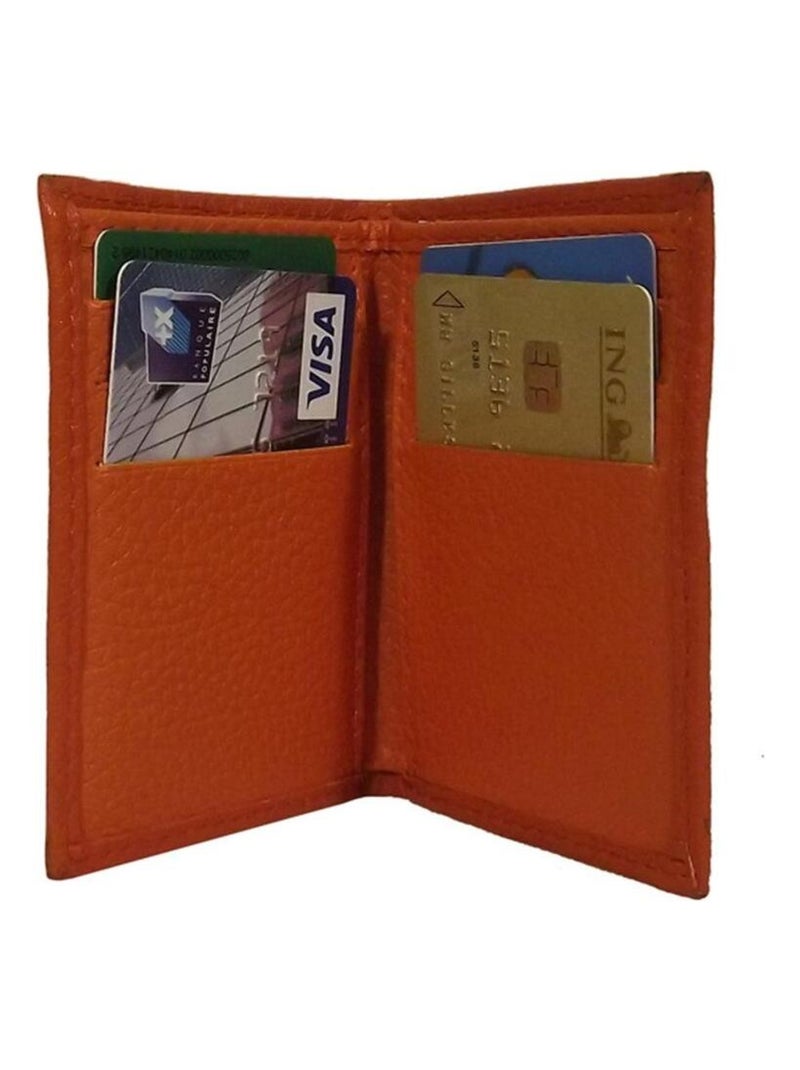 Portefeuille format carte de crédit  ALEY Orange - Kiabi