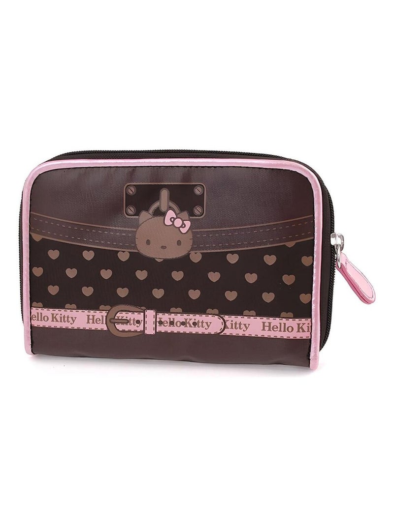 Portefeuille Hello Kitty chocolat coeur by Camomilla Marron - Kiabi
