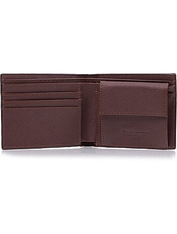 Portefeuille homme poche pression noir isotoner