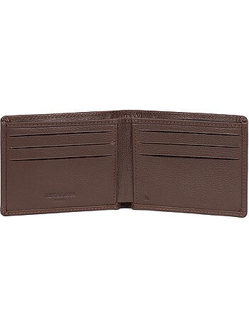 Portefeuille italien 1 volet Stop RFID Cuir de vachette CONFORT