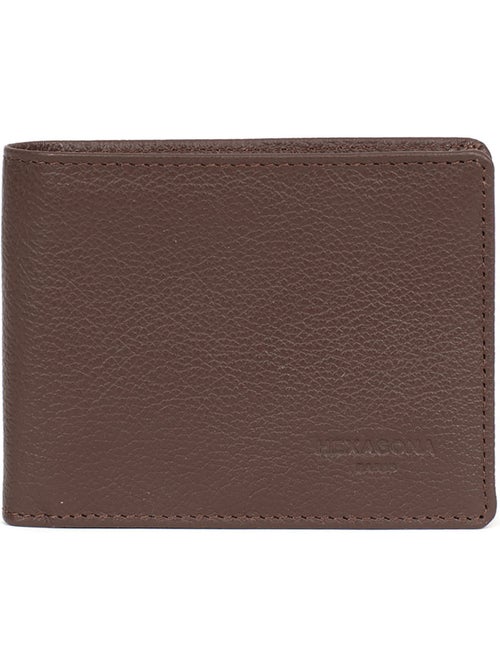 Portefeuille italien 1 volet Stop RFID Cuir de vachette CONFORT - Kiabi Portefeuille italien 1 volet Stop RFID Cuir de vachette CONFORT - Kiabi