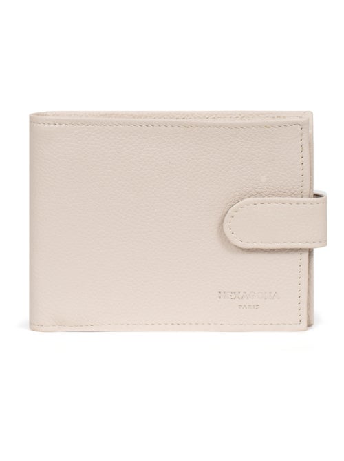 Portefeuille italien  2 volets  Cuir CONFORT - Kiabi