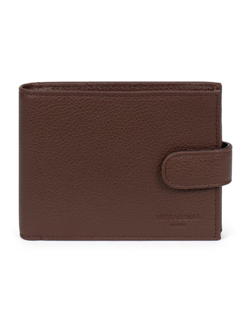 Portefeuille italien  2 volets  Cuir CONFORT - Kiabi