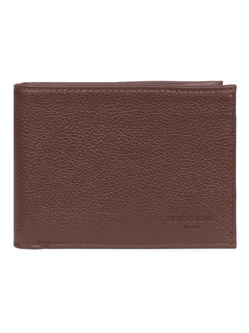 Portefeuille italien  2 volets  Cuir CONFORT - Kiabi
