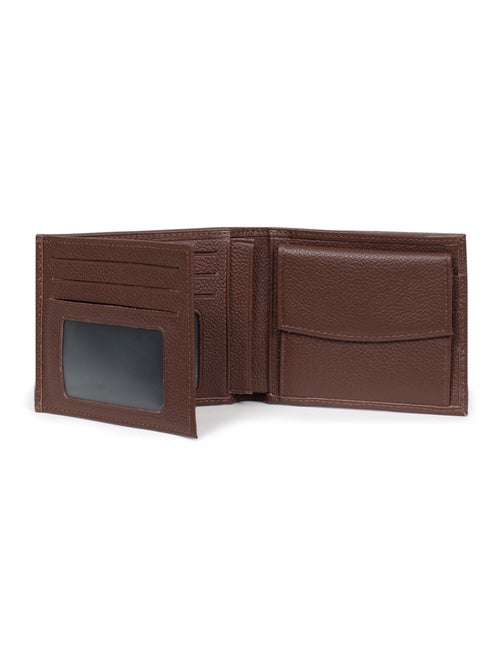 Portefeuille italien  2 volets  Cuir CONFORT - Kiabi