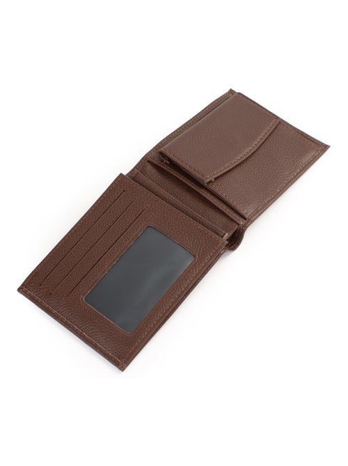 Portefeuille italien  2 volets  Cuir CONFORT - Kiabi