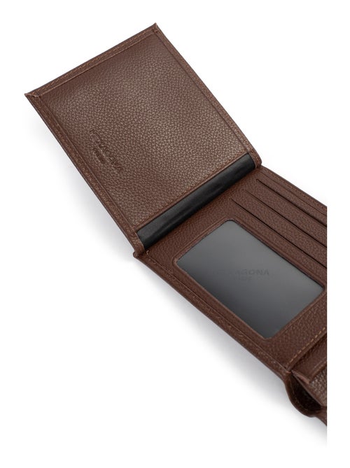 Portefeuille italien  2 volets  Cuir CONFORT - Kiabi