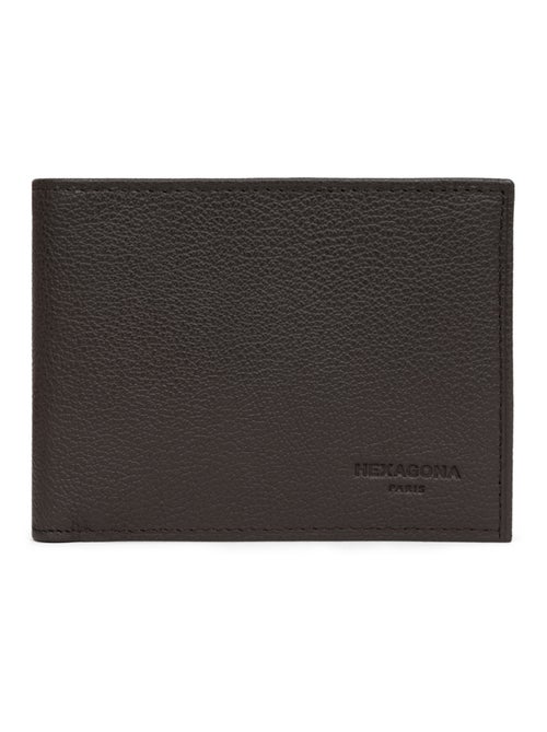Portefeuille italien  2 volets  Cuir CONFORT - Kiabi