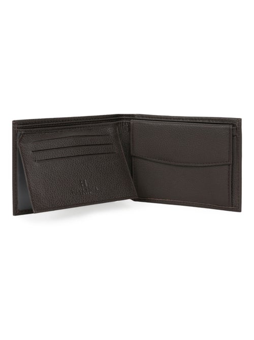 Portefeuille italien  2 volets  Cuir CONFORT - Kiabi