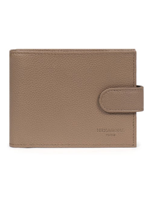 Portefeuille italien  2 volets  Cuir CONFORT - Kiabi