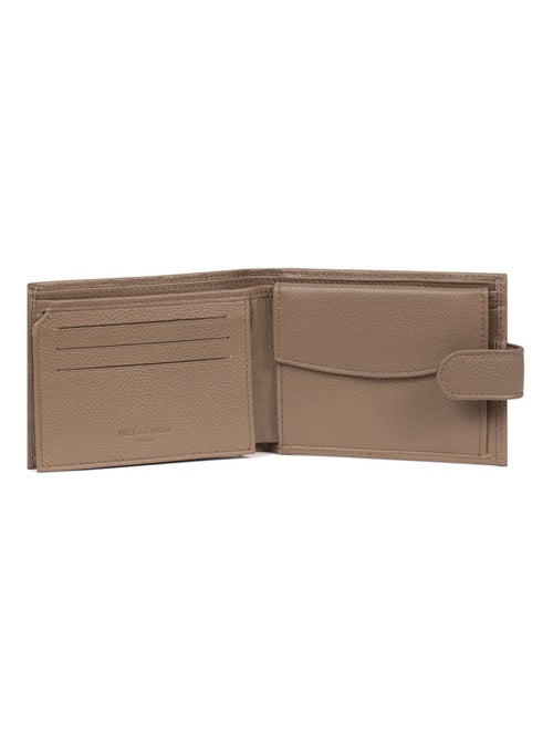 Portefeuille italien  2 volets  Cuir CONFORT - Kiabi