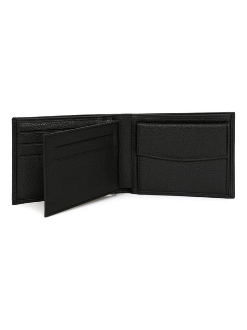 Portefeuille italien  2 volets  Cuir CONFORT - Kiabi