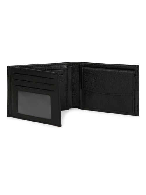 Portefeuille italien  2 volets  Cuir CONFORT - Kiabi