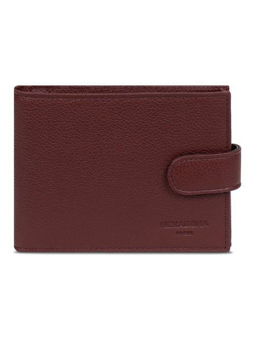 Portefeuille italien  2 volets  Cuir CONFORT - Kiabi