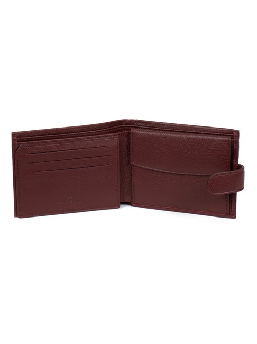 Portefeuille italien  2 volets  Cuir CONFORT - Kiabi