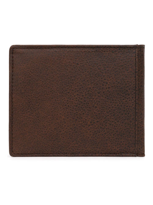 Portefeuille italien  2 volets  cuir instinct hexagona - Kiabi