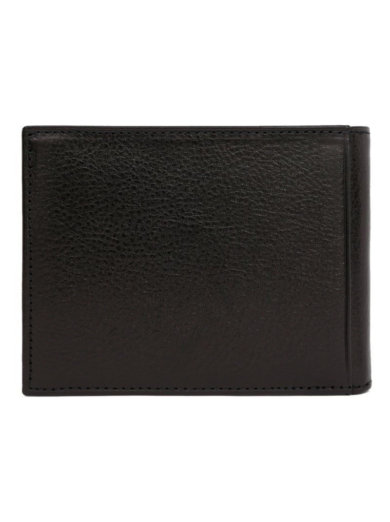Portefeuille italien  2 volets  Cuir RÉPUBLIQUE Noir - Kiabi