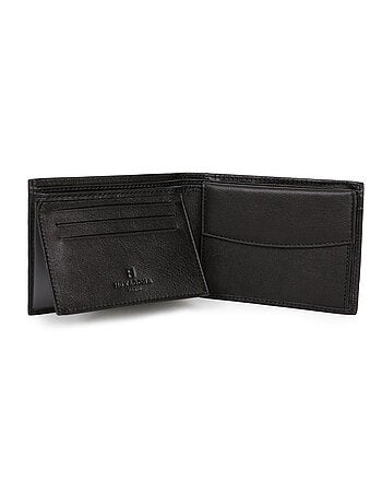 Portefeuille italien 2 volets cuir soft hexagona