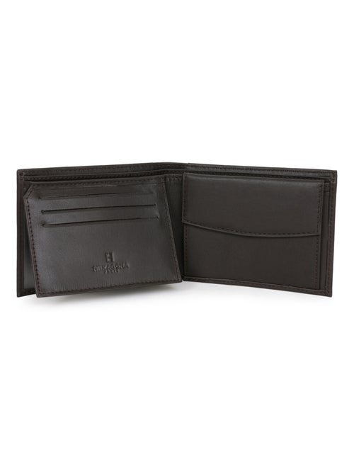 Portefeuille italien  2 volets  Cuir SOFT - Kiabi