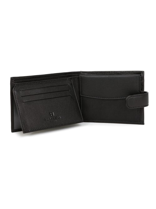 Portefeuille italien  2 volets  Cuir SOFT - Kiabi