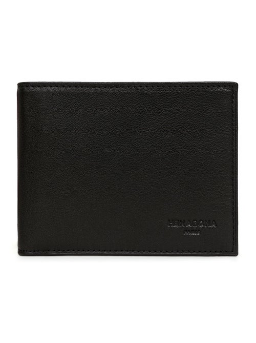 Portefeuille italien  2 volets  Cuir SOFT - Kiabi