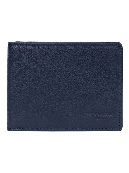 Portefeuille italien  2 volets  Stop RFID  Cuir CONFORT - Kiabi