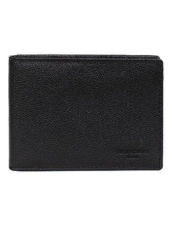 Portefeuille italien 2 volets stop rfid cuir confort hexagona