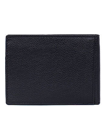 Portefeuille italien 2 volets stop rfid cuir confort hexagona