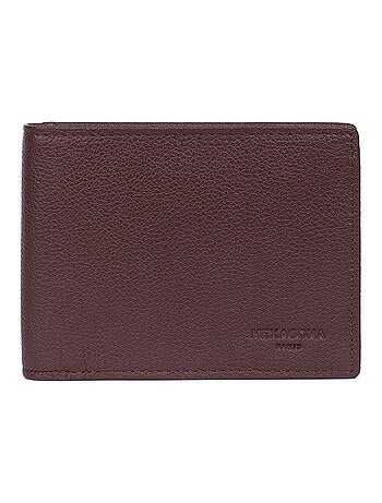 Portefeuille italien 2 volets Stop RFID Cuir CONFORT