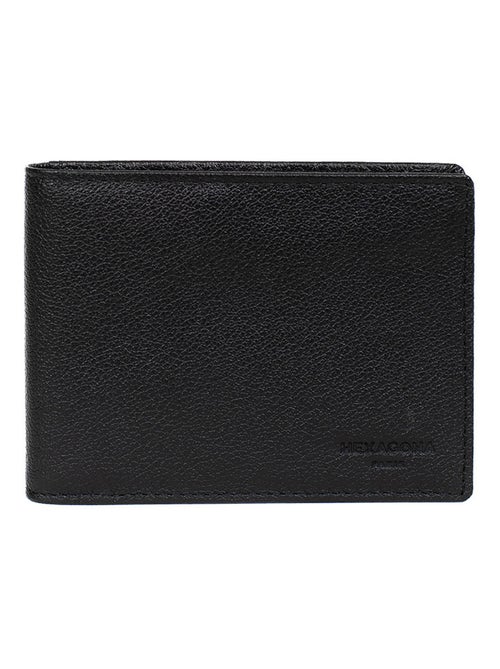 Portefeuille italien  2 volets  Stop RFID  Cuir CONFORT - Kiabi