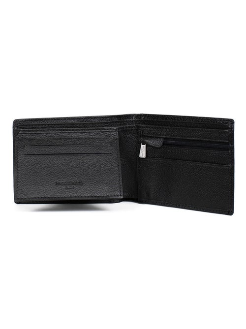 Portefeuille italien  2 volets  Stop RFID  Cuir CONFORT - Kiabi