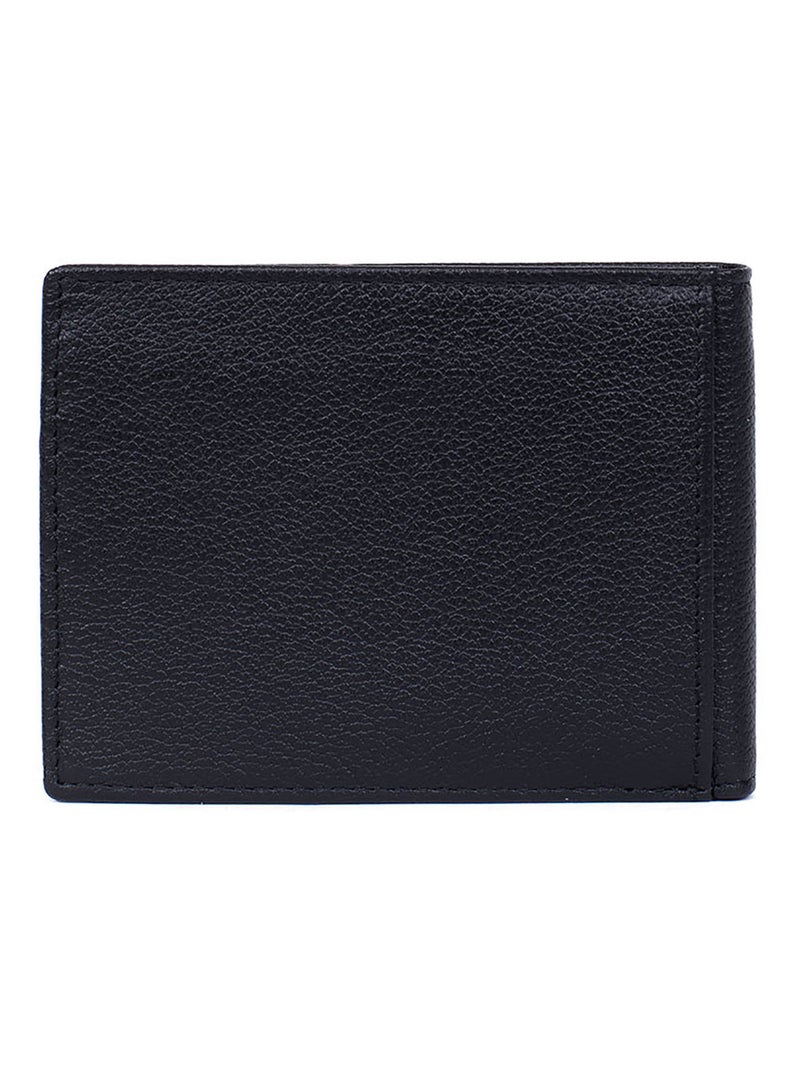 Portefeuille italien  2 volets  Stop RFID  Cuir CONFORT Noir - Kiabi