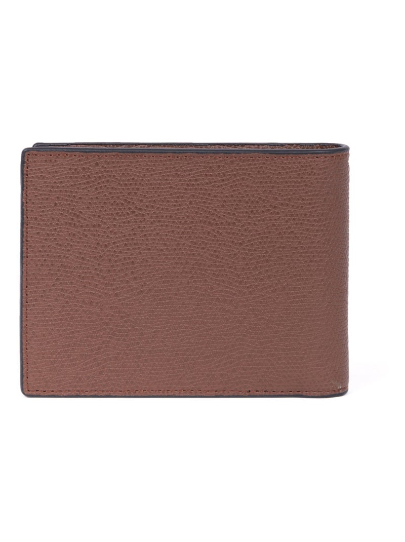Portefeuille italien  2 volets  Stop RFID  Cuir Dandy Marron - Kiabi