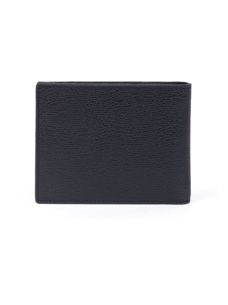 Portefeuille italien  2 volets  Stop RFID  Cuir Dandy Noir - Kiabi