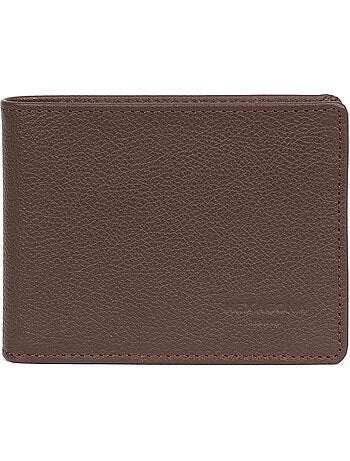 Portefeuille italien 2 volets Stop RFID Cuir de vachette CONFORT
