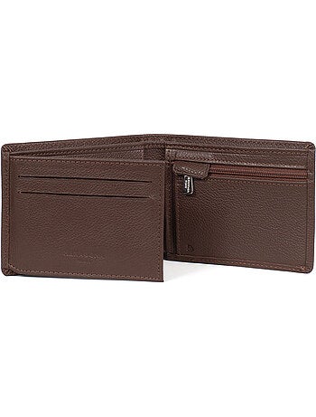 Portefeuille italien 2 volets Stop RFID Cuir de vachette CONFORT