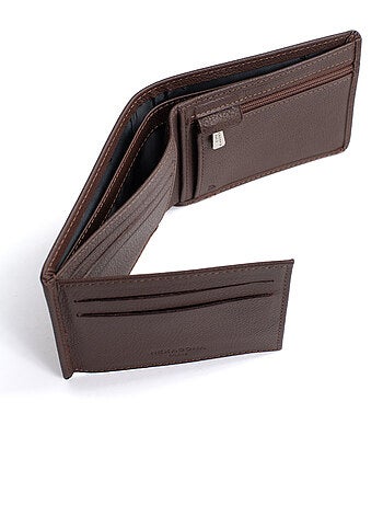 Portefeuille italien 2 volets Stop RFID Cuir de vachette CONFORT