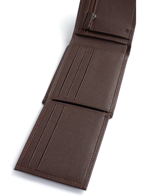 Portefeuille italien 2 volets Stop RFID Cuir de vachette CONFORT - Kiabi Portefeuille italien 2 volets Stop RFID Cuir de vachette CONFORT - Kiabi