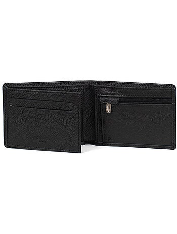 Portefeuille italien 2 volets Stop RFID Cuir de vachette CONFORT