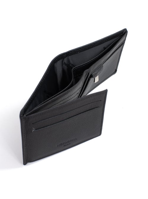 Portefeuille italien 2 volets Stop RFID Cuir de vachette CONFORT - Kiabi Portefeuille italien 2 volets Stop RFID Cuir de vachette CONFORT - Kiabi