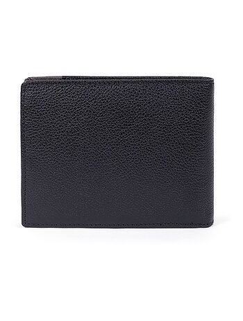 Portefeuille italien 2 volets stop rfid cuir duo hexagona
