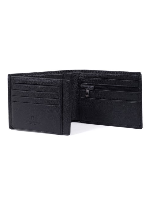 Portefeuille italien  2 volets  Stop RFID  Cuir DUO - Kiabi