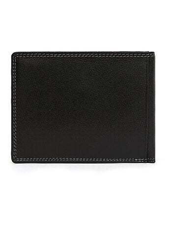 Portefeuille italien 2 volets stop rfid cuir sensation hexagona